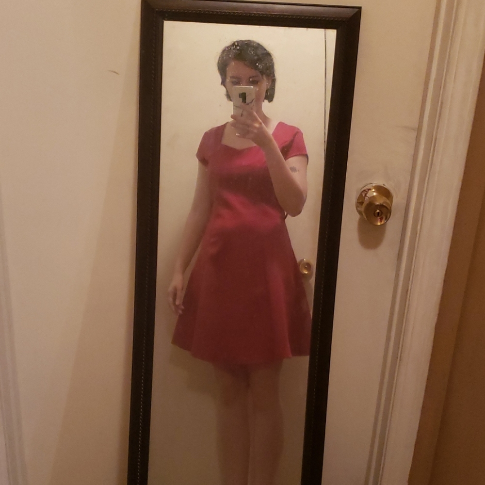 Red dress